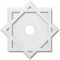 Ekena Millwork Axel Architectural Grade PVC Contemporary Ceiling Medallion, 18"OD x 3"ID x 10"C x 1"P CMP18AL-03000 - alternate 1